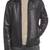 Men's genuine sheep leather jacket motorcycle black cafe racer style jacket-cl-m010