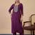 Purple color beautiful embroidered graceful partywear ceremonial suit