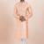 Pink cotton silk jacquard premium designer festive wear kurta pyjama set