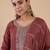 Brown color beautiful embroidered graceful partywear ceremonial suit