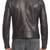 Men's genuine sheep leather jacket motorcycle black cafe racer style jacket-cl-m16