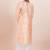Pink cotton silk jacquard premium designer festive wear kurta pyjama set