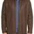Men's genuine sheep leather jacket motorcycle brown cafe racer style jacket-cl-m17