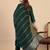 Green color beautiful embroidered graceful partywear ceremonial suit