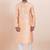 Pink cotton silk jacquard premium designer festive wear kurta pyjama set