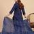 Nevy blue color beautiful embroidered graceful partywear ceremonial suit