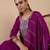 Purple color beautiful embroidered graceful partywear ceremonial suit