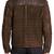 Men's genuine sheep leather jacket motorcycle brown cafe racer style jacket-cl-m25