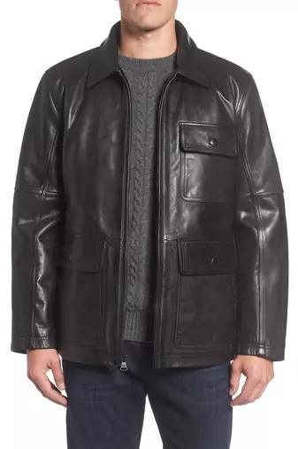 men's genuine lambskin leather biker jacket classic moto zip style exclusive