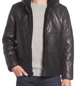 Men's genuine lambskin leather jacket  motorcycle biker racer style jacket-cl-m28