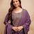 Onion color chanderi viscose fabric designer embroidery work graceful girlie kurta set for party looks