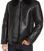Men's genuine lambskin leather jacket leather motorcycle biker racer style jacket-cl-m29