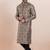 Brown color jacquard silk premium designer festive wear kurta pyjama set