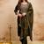 Mahendi color chanderi viscose fabric designer embroidery work graceful girlie kurta set for party looks