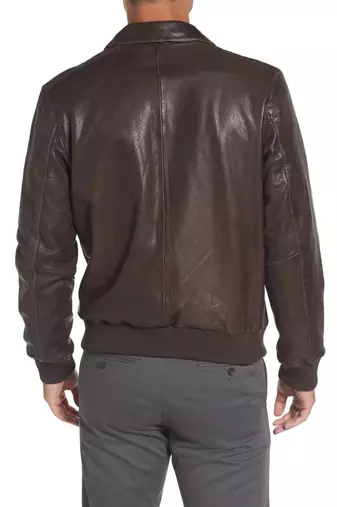 men's genuine lambskin leather biker jacket classic moto zip style authentic