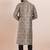 Brown color jacquard silk premium designer festive wear kurta pyjama set