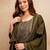 Mahendi color chanderi viscose fabric designer embroidery work graceful girlie kurta set for party looks