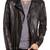 Men's genuine lambskin leather jacket leather motorcycle biker racer style jacket-cl-m36