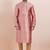 Pink color jacquard silk premium designer festive wear kurta pyjama set