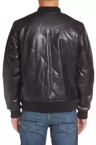 men's genuine lambskin leather biker jacket classic moto zip style elegant