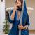 Blue color vichitra silk fabric designer embroidery work graceful girlie kurta set for party looks