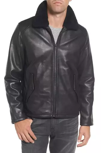 men's genuine lambskin leather biker jacket classic moto zip style sophisticated