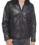 Men's genuine lambskin leather jacket leather motorcycle biker racer style jacket-cl-m38