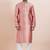 Pink color jacquard silk premium designer festive wear kurta pyjama set