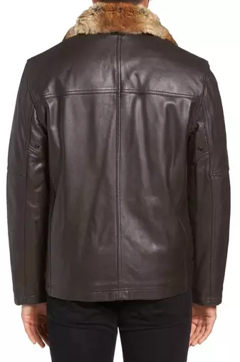 men's genuine lambskin leather biker jacket classic moto zip style classic