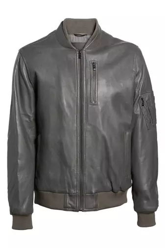 men's genuine lambskin leather biker jacket classic moto zip style versatile