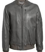 Men's genuine lambskin leather jacket leather motorcycle biker racer style jacket-cl-m40
