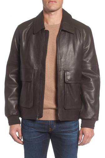 Men's genuine lambskin leather jacket leather motorcycle biker racer style jacket-cl-m41