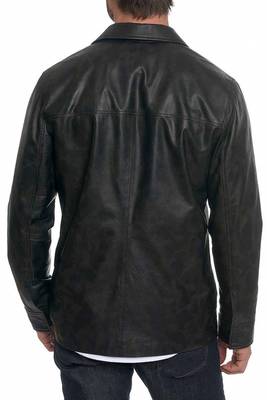 men's genuine lambskin leather biker jacket classic moto zip style deluxe 2