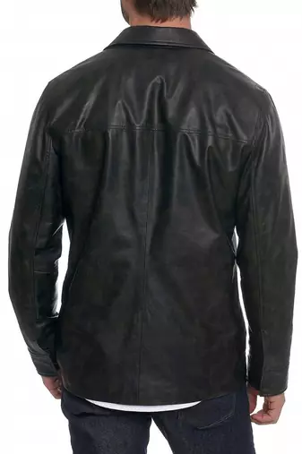 men's genuine lambskin leather biker jacket classic moto zip style deluxe