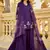 Purple color chandri fabric designer embroidery work graceful girlie kurta set for party looks