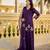 Purple color chandri fabric designer embroidery work graceful girlie kurta set for party looks