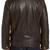 Men's motorcycle leather jacket brown genuine lambskin  leather style jacket