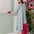 Sky blue color french crepe fabric designer embroidery work graceful girlie kurta set for party looks