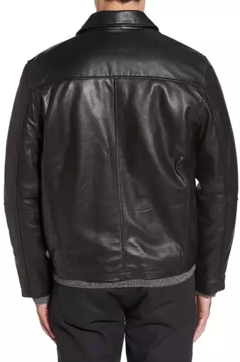 men's genuine lambskin leather biker jacket classic moto zip style select