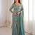 Sky blue color fandy silk fabric designer embroidery work graceful girlie kurta set for party looks