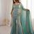 Sky blue color fandy silk fabric designer embroidery work graceful girlie kurta set for party looks