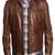 Men's genuine lambskin leather jacket leather motorcycle biker racer style jacket-cl-m52