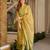 Green color beautiful cambric cotton fabric smart printed readyade suit