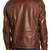 Men's genuine lambskin leather jacket leather motorcycle biker racer style jacket-cl-m52