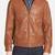 Men's genuine lambskin leather jacket leather motorcycle biker racer style jacket-cl-m53