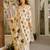Off white color beautiful cambric cotton fabric smart printed readyade suit