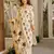 Off white color beautiful cambric cotton fabric smart printed readyade suit