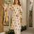 Off white color beautiful cambric cotton fabric smart printed readyade suit