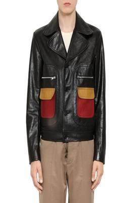 men's genuine lambskin leather biker jacket classic moto zip style pro 1