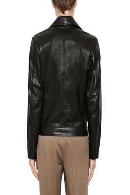 men's genuine lambskin leather biker jacket classic moto zip style pro 2